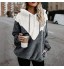 BOLANQ Haut d'hiver Chaud Et Moelleux pour Femme Sweat-Shirt Grande Taille Dames De Mode Pullover Pull