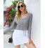 Irevial Casual Veste Cardigan Gilet Femme Long Veste Casual à Manches Longue Cardigan Gilets Sweats Femme Manches Chic.