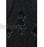 ArtiDeco Robe Soirée Robe de Nuit pour Femme Noir XL  UK 18  EU 46