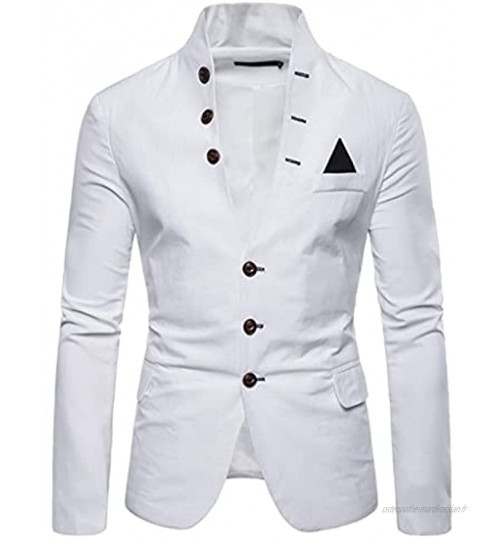 DYXYH Hommes Blazer Manteau Slim Smart Casual Business Vestes Color : D Size : M