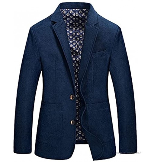 HBIN Vestes pour hommes Casual Casual Blazer Fashion Homme Fit Slim Jacket manteau Hommes Blazer 3XL Color : Blue Size : L code