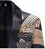 QIUMINGSS Homme Veste De Costume Dîner d'affaires Blazer Formal Jacket Mariage Slim Fit Un Bouton Manteau Homme à Revers Fourré Automne Hiver Blousons