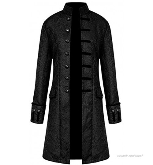 Manteau Chaud rétro Vintage Steampunk pour pour Hommes Classique Hommes Veste Redingote Gothique Outwear Boutons Manteau 401