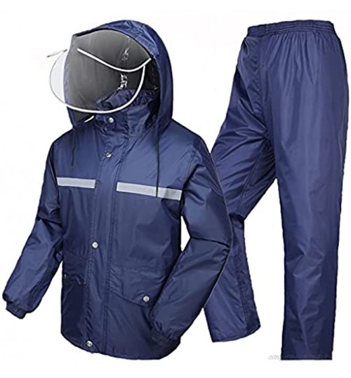 GAOXF Manteau de pluie pour voiture avec batterie Poncho de pluie imperméable pour homme et femme Poncho de pluie pour l'été et le printemps taille : XXXL couleur : bleu