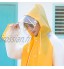 Ponchos de Pluie pour Femmes réutilisable Portable EVA Manteau de Pluie imperméable avec Capuche et Manches Réutilisable Color : Yellow Size : L