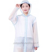 YQQMC Clear Adult Raincoat avec Capuche imperméable pour Hommes Femmes randonnée pédestre Camping pluvieux à l'extérieur Réutilisable Color : Blue Size : L