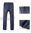 YQQMC Costumes de Pluie pour Hommes Femmes imperméables et Respirantes Manteaux de Pluie avec Bande réfléchissante Pantalon de Veste de Pluie Durable Réutilisable Color : Navy Blue Size : XL