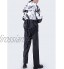 YQQMC Costumes de Pluie pour Hommes Femmes imperméables imperméable imperméable imperméable Veste de Pluie Respirante Veste et Pantalon Réutilisable Color : Black White Size : XX-Large