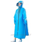 YQQMC Manteau de Pluie Longue Veste de Pluie à Capuche imperméable Poncho pour Hommes Femmes Réutilisable Color : Blue Size : XX-Large