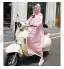 YQQMC Pluie Poncho pour Femmes Adultes Veste à Capuche imperméable randonnée réutilisable Manteau de Pluie avec Poches Réutilisable Color : Pink Size : L