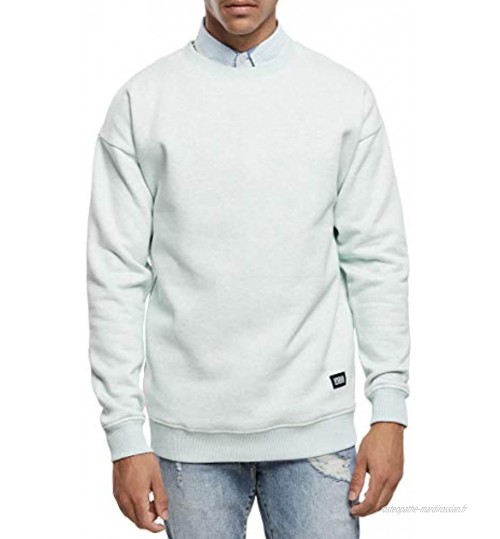 Urban Classics Basic Melange Crew Sweater Homme