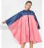 WZHZJ Femmes épissé Cloak Raincoat Loable Sac à dos en plein air Randonnée en plein air Breaker Poncho Color : A Size : One size