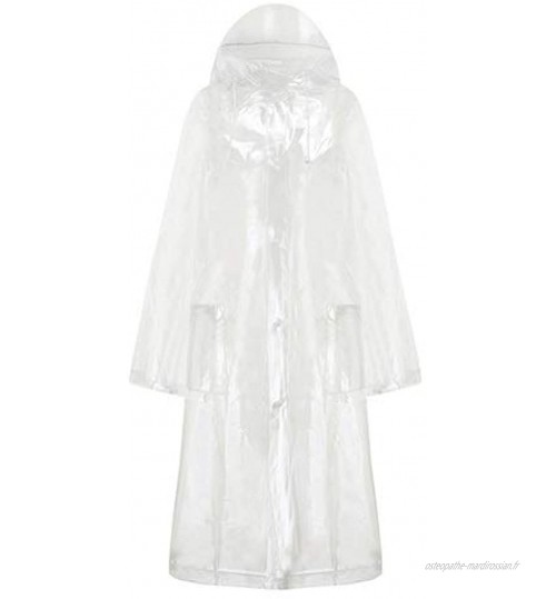 ZXF  Imperméable Transparent Raincoat Femmes Hommes Imperméables Pluie Pouch Caver Veste Adulte Extérieur EVA Manteau De Pluie en Plastique ###ZZZ