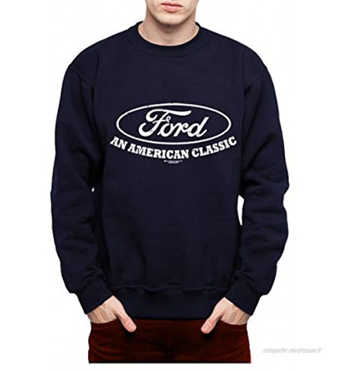 Ford Mustang Logo American Classic Homme Sweat-Shirt S-3XL