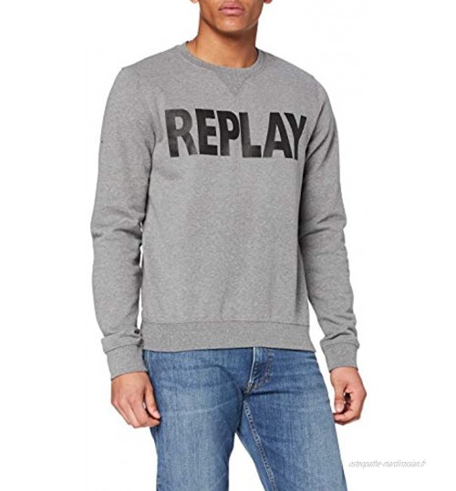 Replay Logo Sweater Shirt Homme