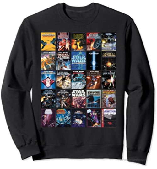 Star Wars Retro Video Game Covers Sweatshirt
