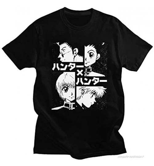 3D Print Anime Hunter X Hunter Shirt for Anime Fans H X H Tee Shirt Letter Print T-Chemise Short Sleeve Top pour Ados