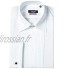 Bosweel Homme Chemise Basic Classic fit blanc passepoil col normal 50 coton 50 polyester pour costume business mariage