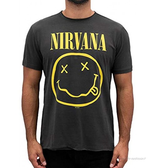 Amplified Nirvana-Smiley T-Shirt Homme