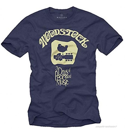Hippie T-Shirt Noir Rock