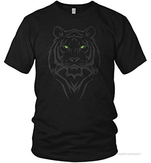 North Bad Tiger Chat Sauvage Animal Motive Tiger Face Animal T-Shirt Homme et Tshirt Homme