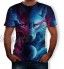 YWZQ T-Shirt 3D Imprimé Motif Casual été T-Shirts Novelty à Manches Courtes T-Shirt Les Hommes Hauts pour Hommes T-Shirts Ras du Cou Refroidir Graphique T-Shirts Juniors Jumper,A3,XXXXXXL