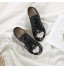 Lihcao Femmes brodées en Coton Tissu de Coton à Lacets Chaussures Plates Superbes Filles de la lumière Confortable Chaussures de Baskets Occasionnels Color : 3 Size : 37 EU