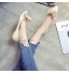 Kimpola Ballerine Pointue Femme Chaussure Printemps Fille Plates Sauvages Pointu Cuir Glisser sur Plat Dress Escarpins Chaussure pour Détente Mariage Soirée Ville