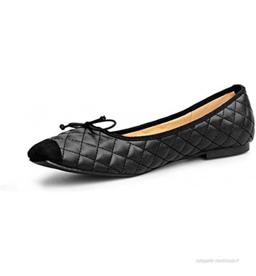 Rapidoshop Chaussures Ballerines Grande Taille avec Surpiqûres D-62-888