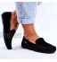 Ladies Casual Loafers Flat Shoes Ladies Ladies Suede Shoes Comfortable Flocking Solid Color Moccasins Shoes