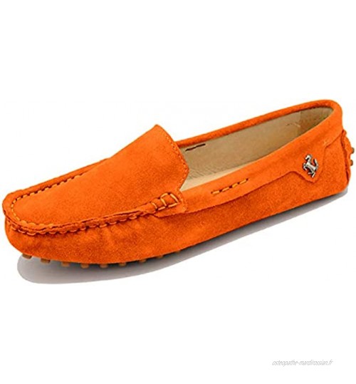 MINITOO Chaussures Confort Suede Loafers Mocassins Ete Plates YB9601