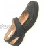 Chaussures orthopédiques noires pour femmes diabétiques en mousse à mémoire de forme légères et souples pour le bureau l'hôpital les infirmières les soins de santé