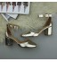Femmes Talon Moyen Sangle de Cheville D'Orsay Soir Professionnel Escarpins Chaussures Sandales Pointure