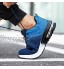 DATOU Hommes Respirants Travaille De Sécurité Chaussures De Sécurité Anti-écrasement en Acier Bottes Bottes De TravailSize:43,Color:Bleu