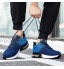 DATOU Hommes Respirants Travaille De Sécurité Chaussures De Sécurité Anti-écrasement en Acier Bottes Bottes De TravailSize:43,Color:Bleu