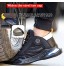 KUXUAN Chaussures de Sécurité pour Hommes Baskets à Embouts en Acier Chaussures de Travail Légères Respirantes de Protection pour Le Travail Baskets Industrielles,Black-40EU