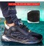 KUXUAN Chaussures de Sécurité pour Hommes Baskets à Embouts en Acier Chaussures de Travail Légères Respirantes de Protection pour Le Travail Baskets Industrielles,Red-40EU