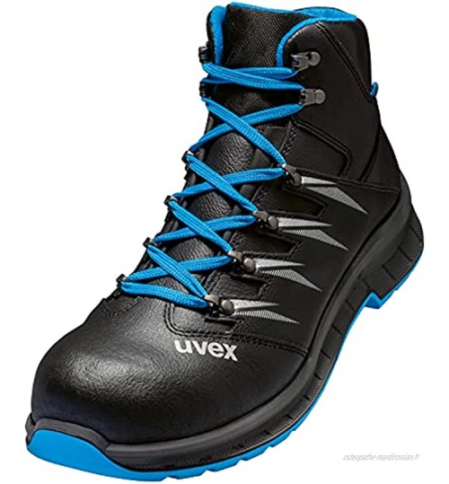uvex Lot de 2 bottes de sécurité tendance en cuir avec embout en acier S2 SRC