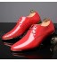 zpllsbratos Derby Chaussures de Ville à Lacets Cuir Vernis Homme Oxford Bout Pointu Business Mariage 38-48