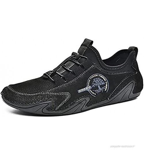 HxzcA Chaussures décontractées rétro Chaussures de Conduite à la Mode Octopus Chaussures pour Hommes Convient au Printemps Automne Hiver été Color : Black Size : 40