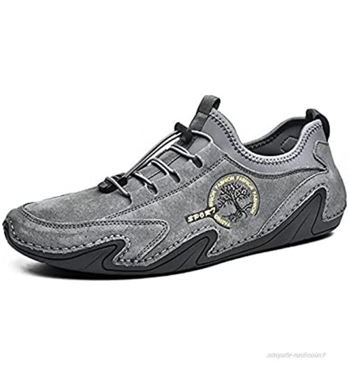 HxzcA Chaussures décontractées rétro Chaussures de Conduite à la Mode Octopus Chaussures pour Hommes Convient au Printemps Automne Hiver été Color : Grey Size : 47