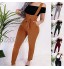 Minetom Femme Fille Salopette Casual Chic Solide Jumpsuit Playsuit Pantalon Combinaison avec Poches