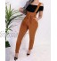 Minetom Femme Fille Salopette Casual Chic Solide Jumpsuit Playsuit Pantalon Combinaison avec Poches