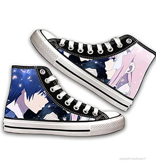 NIEWEI-YI Chaussures en Toile Anime Darling in The FRANXX Hommes Baskets Cosplay Chaussures De Voyage en Plein Air Chaussures Plates