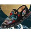 XIKONG Old Beijing Chaussures brodées Chaussures Kung Fu Tai Chi Sandales Sports Hommes et Femmes Équipement de Protection des Pieds des Arts Martiaux black-39
