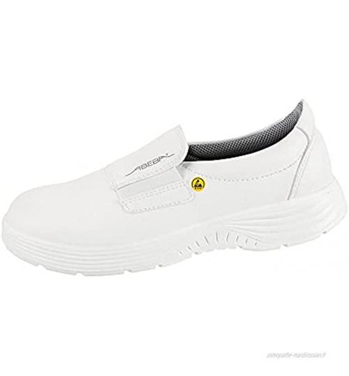 Abeba 7131128 Chaussures de Travail X-Light en Microfibre Blanc Taille 35-48