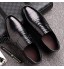 XIGUAFR Chaussure en Cuir Basse a Enfiler de Business de Travail Souple Homme Chaussure au Loisir Automne Hiver Résistant à l'usure