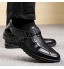 Homme Sandale au Loisir en Cuir Souple Bout Fermée Antidérapant Chaussure Été Ajourée Respirant