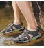 VTASQ Sandales Homme Cuir Marche Randonnée Fermées Été Extérieur Chaussures de Sport Plage Chaussures d'eau Plage Closed-Toe