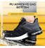 Chaussures De Sécurité Antidérapantes Chaussures De Travail pour Hommes avec Embout en Acier Bottes De Sécurité Baskets De Travail Botte De Travail Anti-Coup De PoignardSize:41,Color:Le Noir